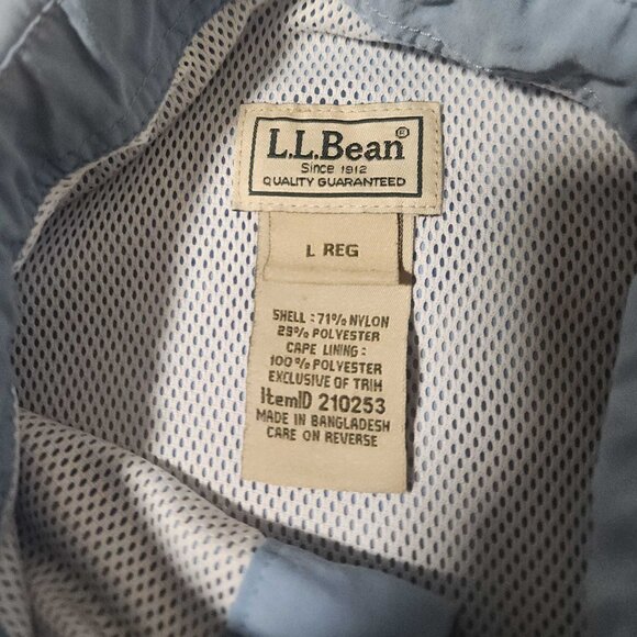 L.L. Bean - Button Up Shirt Men's Size Large - Short Sleeve Fishing Blue - Picture 3 of 5